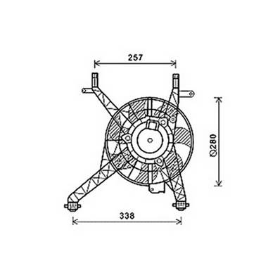 Ventilateur Radiateur moteur pour FORD B-MAX depuis 2012, OEM: 1541277, Neuf