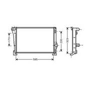 Radiateur de refroidissement moteur pour LANCIA MUSA 2004-2007, OEM: 51700805, Neuf