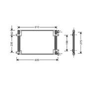 Condenseur de Climatisation pour FIAT DOBLO I ph.1 2001-2005, OEM: 46803033, Neuf