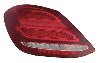 Feu arrière gauche pour MERCEDES (W205) CLASSE C ph. 1 2014-2018, rouge incolore, Led, Mod. Berline