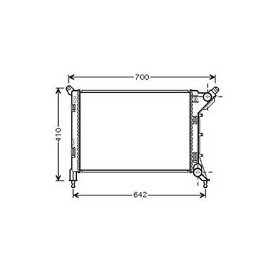 Radiateur de refroidissement moteur pour MINI ONE/COOPER R50/R53 2004-2006, OEM: 1475552, Neuf