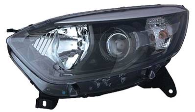 Phare Optique avant gauche pour RENAULT CAPTUR, 2013-2017, H1+H1, corps noir, Neuf