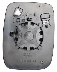 Verre rétroviseur droit pour RENAULT TRAFIC III phase 3 depuis 2021, chauffant, asphérique, Neuf