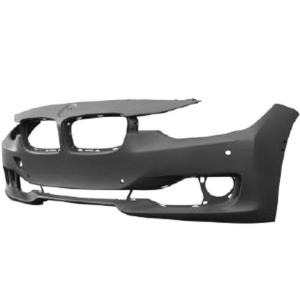 Pare chocs avant pour BMW Serie 3 F30, 2012-2014, trous radar + supports, trous park assist, trou caméra, Mod. BASIS, Neuf à peindre