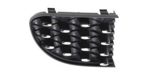 Grille pare chocs avant droite pour FIAT 500 depuis 2015, noire, avec moulure chromèe, Neuve
