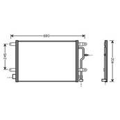 Condenseur de Climatisation pour AUDI A4 II 2000-2004, OEM: 8E0260401A, Neuf