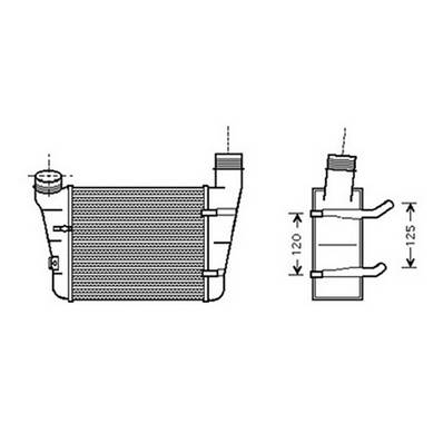 Intercooler pour AUDI A4 II 2000-2004, OEM: 8E0145805F, Neuf