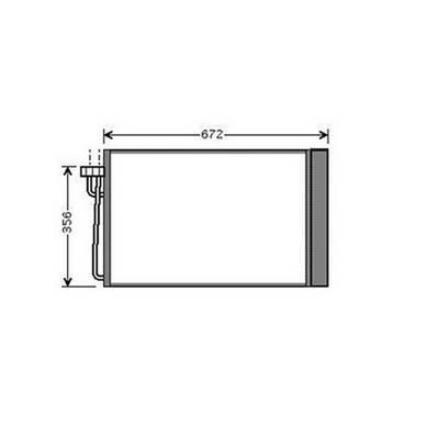 Condenseur de Climatisation pour BMW Serie 5 E60-E61 2003-2007, OEM: 64509122825, Neuf