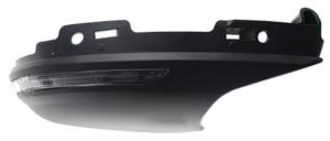 Coque rétroviseur droite inférieure avec feu clignotant pour RENAULT CLIO V phase 1, 2019-2023, Noire, Neuve
