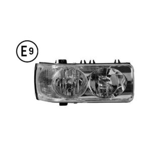 Phare avant droit pour DAF CF 2001-2013, manuel, électrique, flèche blanche, sans ampoule (H7-H1-P21W-W5W), homologué E9, Neuf