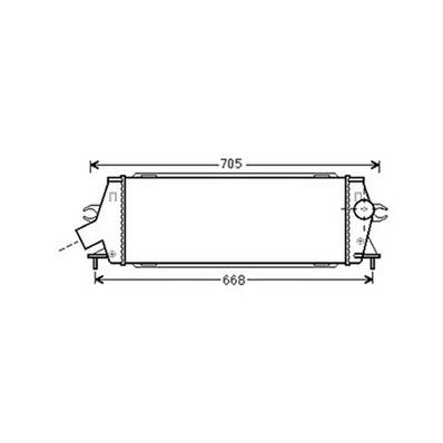 Intercooler pour NISSAN PRIMASTAR ph.2 2006-2016, OEM: 8200411160, Neuf