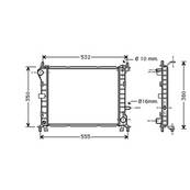 Radiateur de refroidissement moteur pour FORD FOCUS I ph.1 1998-2001, OEM: 1671968, Neuf