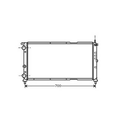 Radiateur de refroidissement moteur pour FIAT PUNTO I 1993-1999, OEM: 46466627, Neuf