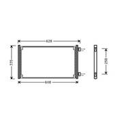 Condenseur de Climatisation pour FIAT PUNTO II ph.1 1999-2003, OEM: 46745054, Neuf