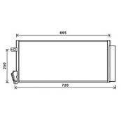 Condenseur de Climatisation pour FIAT DOBLO II ph.1 2010-2015, OEM: 51937924, Neuf