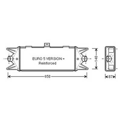 Intercooler pour IVECO DAILY 2009-2011, OEM: 5801349167, Neuf