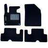 Kit 4 Tapis de sol Auto pour CITROËN C4 PICASSO II, 2013-2016, avec sigle C4 PICASSO, moquette noire et clips, Neuf