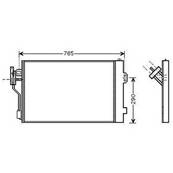 Condenseur de Climatisation pour MERCEDES VITO II ph.1 2003-2010 (W639), OEM: A6398350370, Neuf