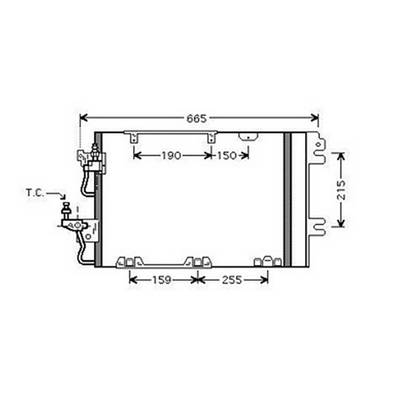 Condenseur de Climatisation pour OPEL ASTRA H 2007-2009, OEM: 93178960, Neuf