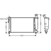 Radiateur de refroidissement moteur pour PEUGEOT 106 ph.2 1996-1998, OEM: 133029, Neuf