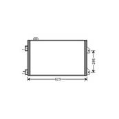 Condenseur de Climatisation pour RENAULT CLIO III ph.1 2005-2009, OEM: 8200245598, Neuf