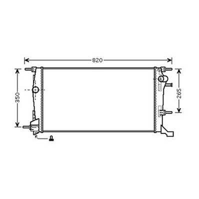 Radiateur de refroidissement moteur pour RENAULT MÉGANE III ph.1 2008-2012, OEM: 214100016R, Neuf