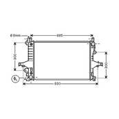 Radiateur de refroidissement moteur pour VOLVO V70 II 2000-2004, OEM: 8602412, Neuf