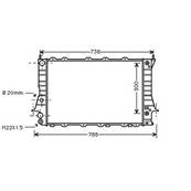 Radiateur de refroidissement moteur pour AUDI A6 I 1994-1997, OEM: 4A0121251C, Neuf