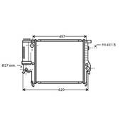 Radiateur de refroidissement moteur pour BMW Serie 3 E36 1990-1998, OEM: 17111728907, Neuf