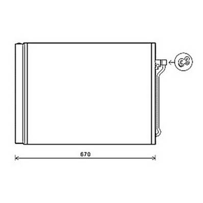 Condenseur de Climatisation pour BMW Serie 5 F10 2010-2013, OEM: 64536805452, Neuf