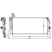Radiateur de refroidissement moteur pour BMW Serie 2 F45/F46 ACTIVE TOURER 2014-2017, OEM: 17117617637, Neuf