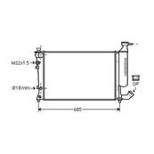 Radiateur de refroidissement moteur pour CITROËN XSARA ph.1 1997-2000, OEM: 133046, Neuf