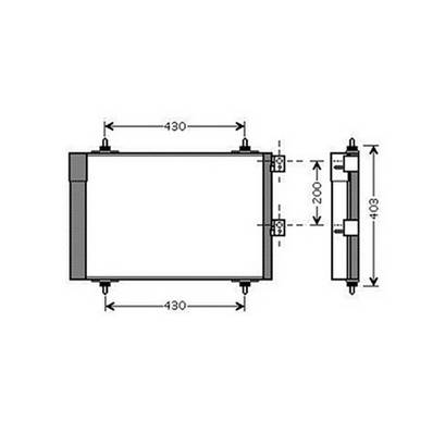 Condenseur de Climatisation pour CITROËN BERLINGO I ph.2 2002-2008, OEM: 6455CN, Neuf
