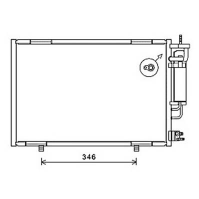 Condenseur de Climatisation pour FORD FIESTA Mk6 ph.1 2008-2012, OEM: 1756718, Neuf