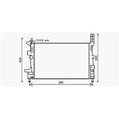 Radiateur de refroidissement moteur pour FORD FOCUS III ph.1 2011-2014, OEM: 1830143, Neuf
