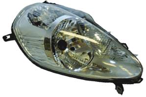 Phare Optique avant droit pour FIAT GRANDE PUNTO depuis 06/2008, H4, chromé, Neuf