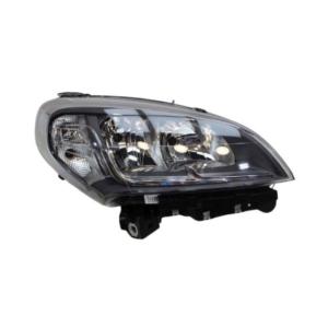 Phare droit pour FIAT DOBLO II phase 2 2015-2022, H7-H7-WY21W-W21W, avec moteur, électrique, bord noir, Mod. 2018>, Neuf