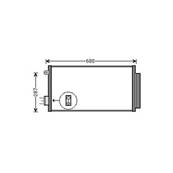 Condenseur de Climatisation pour FIAT 500L ph.1 2012-2017, OEM: 51887955, Neuf