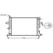 Radiateur de refroidissement moteur pour OPEL ASTRA G 1998-2004, OEM: 93277988, Neuf