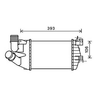 Intercooler pour OPEL ASTRA H 2004-2007, OEM: 13213402, Neuf