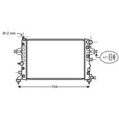 Radiateur de refroidissement moteur pour OPEL ASTRA H 2004-2007, OEM: 1300265, Neuf