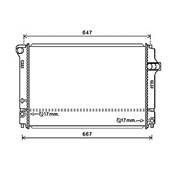 Radiateur de refroidissement moteur pour TOYOTA YARIS III ph.1 2011-2014, OEM: 1640021330, Neuf