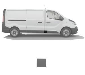 Moulure bouchon sur montant latérale centrale droite pour RENAULT TRAFIC III phase 2 2019-2021, Neuve à peindre