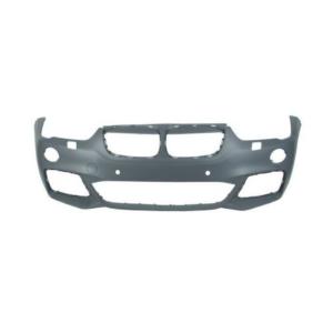 Pare-chocs avant pour BMW X1 F48 depuis 2015, avec trous lave-phares, trous capteurs  aide stationnement + supports, Neuf à peindre