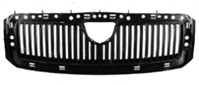 Grille radiateur centrale pour SKODA FABIA I ph. 2 2004-2007, Noire, Neuve