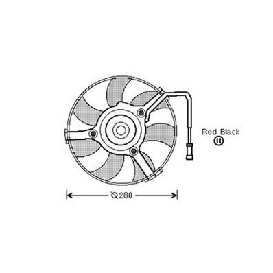 Ventilateur Radiateur moteur pour AUDI A6 II ph.2 2001-2004, OEM: 4B0959455, Neuf