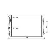 Radiateur de refroidissement moteur pour SKODA OCTAVIA III ph.1 2013-2016, OEM: 5Q0121251EQ, Neuf