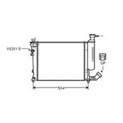 Radiateur de refroidissement moteur pour PEUGEOT 306 ph.1 1993-1997, OEM: 1301J8, Neuf