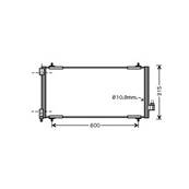 Condenseur de Climatisation pour CITROËN C5 II ph.1 2008-2010, OEM: 6455EY, Neuf