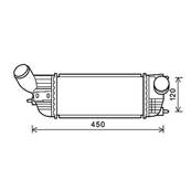 Intercooler pour CITROËN C5 II ph.1 2008-2010, OEM: 0384N4, Neuf